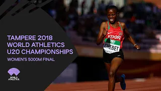 Women's 5000m Final - World Athletics U20 Championships Tampere 2018