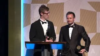 Daniel Clark and Wesley Tippetts, Animation Gold Medal: 2014 Student Academy Awards