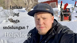 Lagar snöslungan (Byta friktionshjul) - Vlogg