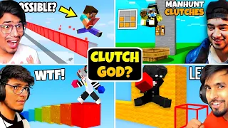 🤯Unbelievable Clutch Moments by Top Minecraft Youtubers🔥