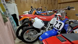 WE BOUGHT AN N.O.S. COLLECTION!  HONDA CR500R, CR250, & Cr85R & MORE