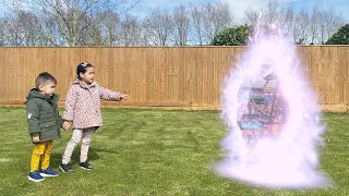 Lauren and Alexander enters a magic portal to the fair ground