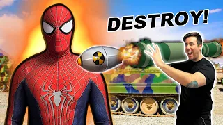 DESTROYING My Amazing Spider-Man Suit!