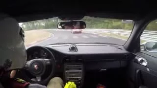 Nurburgring Porsche 997.1 GT3 chasing Carrera GT