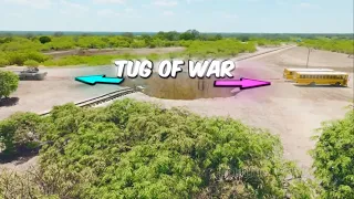 Tank vs 2 buses Tug of war [ ft Mr Beast] #mrbeast