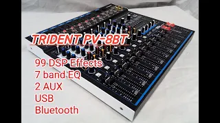 TRIDENT PV series PV-8BT 99DSP 7band EQ 2AUX USB Bluetooth