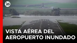 BRASIL | La vista aérea del aeropuerto inundado