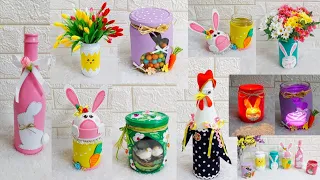 8 Easter /spring Decoration idea with Glass jar / Bottle | DIY Easter craft idea 🐰70