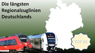 Br111 Fan [Top10]: Die längsten Regionalzuglinien Deutschlands