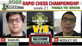 So WINNER! || 2022 chess.com Rapidchess Championship || Sevian vs So || Wk21 Finals tie-break ||