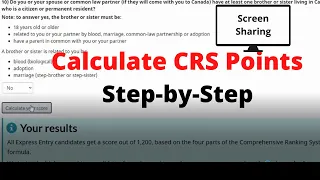 How to Calculate CRS points for Express Entry PR🤔 Easy Step-by-Step guide📑