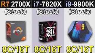 R7 2700X Vs. i7-7820X Vs. i9-9900K | New Games Benchmarks