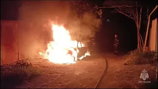 Сгорел автомобиль, Феодосия, 6 мая