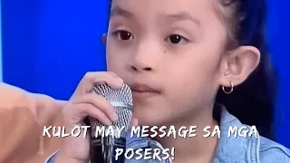 KULOT MAY MESSAGE SA MGA POSERS #showtime #itsshowtime #isipbata #kulot