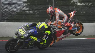 brutal rossi marquez motogp