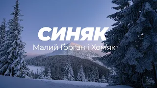 Синяк, Малий Ґорґан, Хом'як . Дводенний похід зимовими Карпатами. Ґорґани. Ночівля в наметі