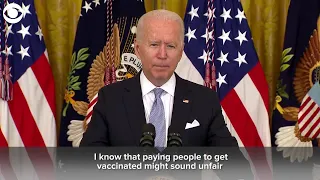 WEB EXTRA: President Biden Calls On States 'To Give $100 To Anyone Who Gets Fully Vaccinated'