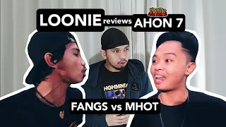 LOONIE | BREAK IT DOWN: Rap Battle Review E55 | AHON 7: FANGS vs MHOT