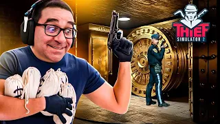 THIEF SIMULATOR 2 #32 | O MAIOR ASS4LTO AO BANCO DE SEMPRE