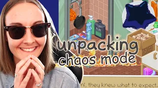 Unpacking has a new mode and it brings CHAOS - Dark star mode