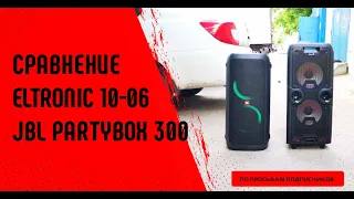 Сравнение JBL Partybox 300 с Eltronic EL 10-06