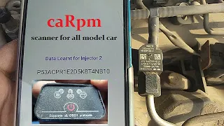 injector noise//injector coding problem //caRpm scanner all in 1 for all model car(Hindi)