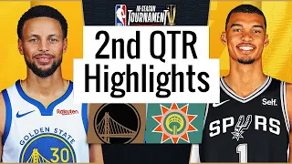 Warriors vs Spurs Full Highlights 2nd QTR | Nov 24 | NBA In-Season TournamenT 2023