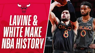 Zach LaVine & Coby White Make 3-Point HISTORY!