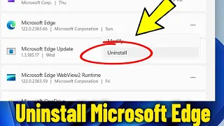 Uninstall Microsoft Edge in Windows 11 | How To Remove Ms edge Browser With Simple Trick 2024 ✅