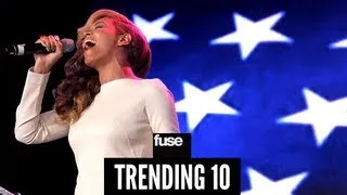 Beyonce Sings National Anthem at Super Bowl Press Conference - Trending 10 (02/01/13)