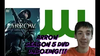 ARROW: THE COMPLETE FIFTH SEASON DVD UNBOXING!!!