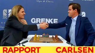 Magnus Carlsen (2823) vs Richard Rapport (2708) || GRENKE Chess Classic and Open 2024-R1