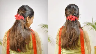 Opne Hair Hairstyles With Rose Petals|Step By Step| Beautybook By Asmita