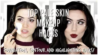 Makeup For Pale Fair Skin | TOP MAKEUP HACKS FOR PALE SKIN