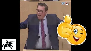 "Lieber ungeimpft, als korrupt!" - FPÖ-Politiker haut im Parlament auf die Pauke