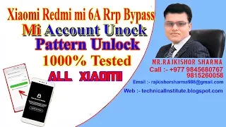 Xiaomi Redmi 6a FRP unlock bypass without PC New Method Google Account Remove