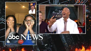 Dwayne 'The Rock' Johnson surprises 2 superfans live on 'GMA'