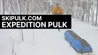 SkiPulk.com Expedition: Cross Country Ski/Snowshoe Pulk/Gear Sled for Winter Camping, Hut Trips