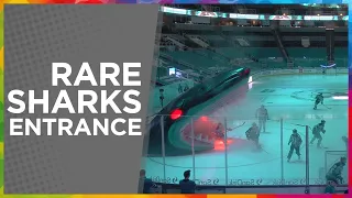 Rare San Jose Sharks entrance | No fans in 2021