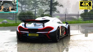 McLaren P1 High Speed | Forza Horizon 5 Gameplay | RTX 3090 | Steering Wheel Logitech G29
