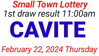 STL - CAVITE February 22, 2024 1ST DRAW RESULT