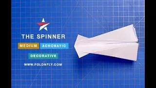 ✈ A Fun Acrobatic Plane - The Spinner - Fold 'N Fly