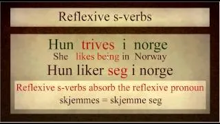 Norwegian Language: S-verbs Explained (bokmål)