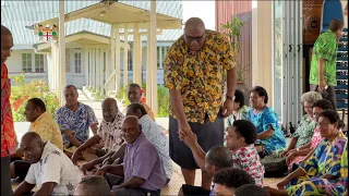 Fiji's President receives a courtesy visit by the Matabose ni Yasana o Lomaiviti Tuvacakacaka