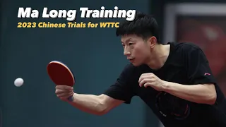 Ma Long Training with Li Yijie | 2023 Chinese Trials for WTTC