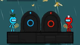 Watergirl and Fireboy vs Stickman Animation