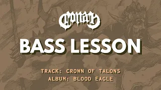 CONAN - Crown of Talons w/ Bass TAB // Drone & Doom Metal Bass Lesson