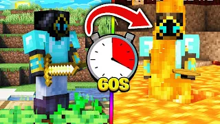 Minecraft pero cada 60 SEGUNDOS me teletransporta a OTRA DIMENSIÓN! 😱