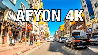 AFYON 4K - Driving Downtown - Turkey Travel Guide