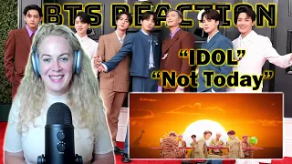 Canadian reacts to MORE BTS!  | "Idol" and "Not Today" | First Time Watching! | Reaction and Review